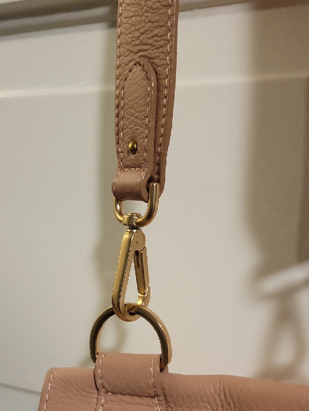 See By Chloe Pink/Nude/Tan Leather Crossbody Bag with Tassel Detail - Picture 5 of 13